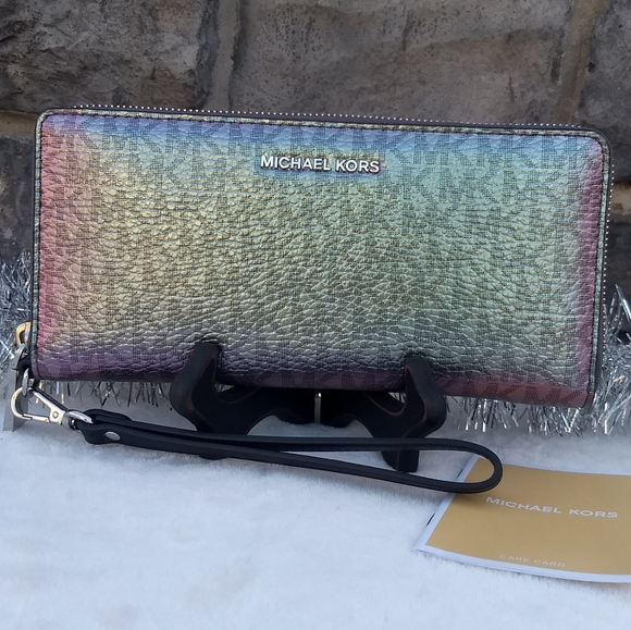 Sold Rare Michael Kors Hologram Continental Wallet - Picture 3 of 16